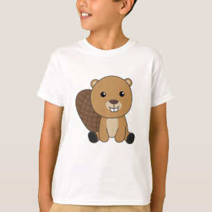 Beaver Cute Rodents For Kids Funny Beaver T-Shirt