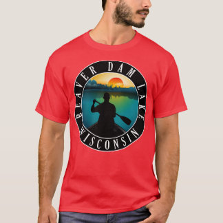 Beaver Dam Lake Wisconsin Canoeing T-Shirt