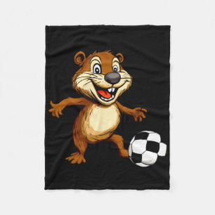 Beaver Footll Fleece Blanket