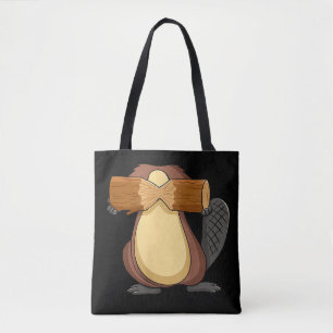 Beaver for Halloween Animal Cosplay Tote Bag