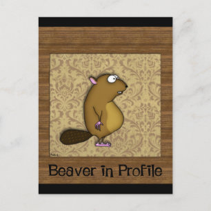 Beaver in Profile Postcard