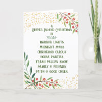 Beaver Island Christmas Card