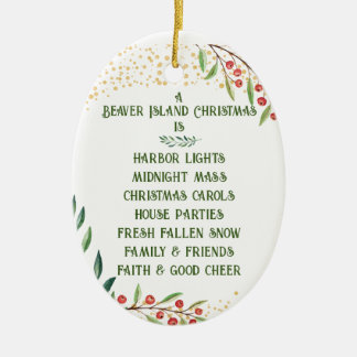Beaver Island Christmas Ornament
