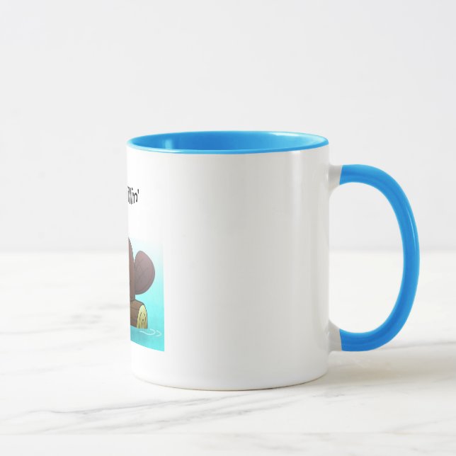Beaver just chillin' mug (Right)