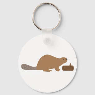 Beaver Key Ring