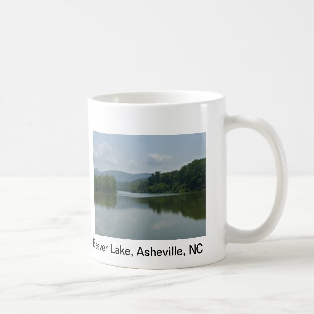 Beaver Lake, Asheville, NC Coffee Mug (Right)