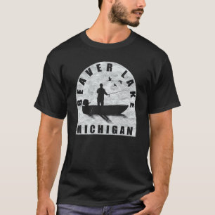 Beaver Lake Fishing Michigan T-Shirt