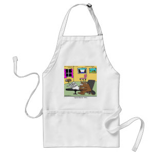 Beaver Living Wills Rick London Funny Standard Apron