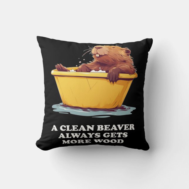 Beaver Lover Bath Cushion (Front)