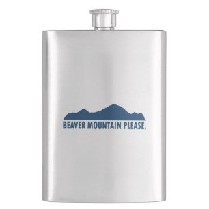 Beaver Mountain Resort Please Hip Flask