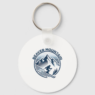 Beaver mountain utah ski resort colorado skiing key ring