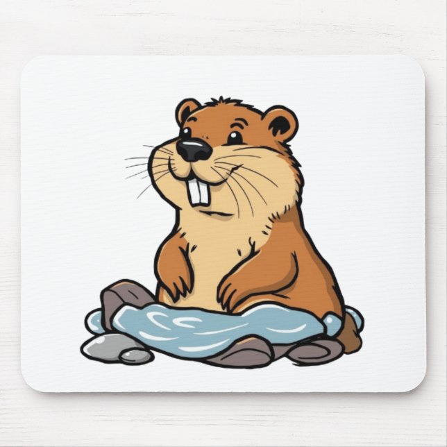 Beaver Mouse Pad (Front)