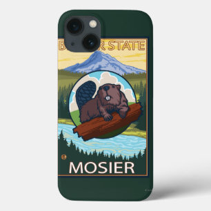 Beaver & Mt. Hood - Mosier, Oregon iPhone 13 Case