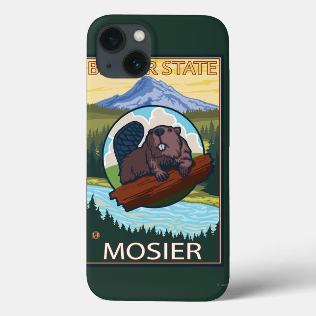 Beaver & Mt. Hood - Mosier, Oregon Case-Mate iPhone Case (Back)