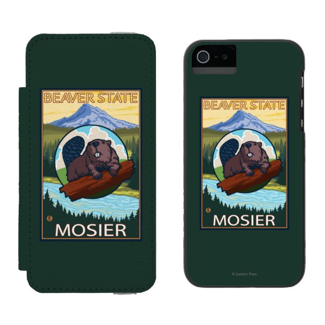 Beaver & Mt. Hood - Mosier, Oregon Incipio iPhone Wallet Case (Side by Side)