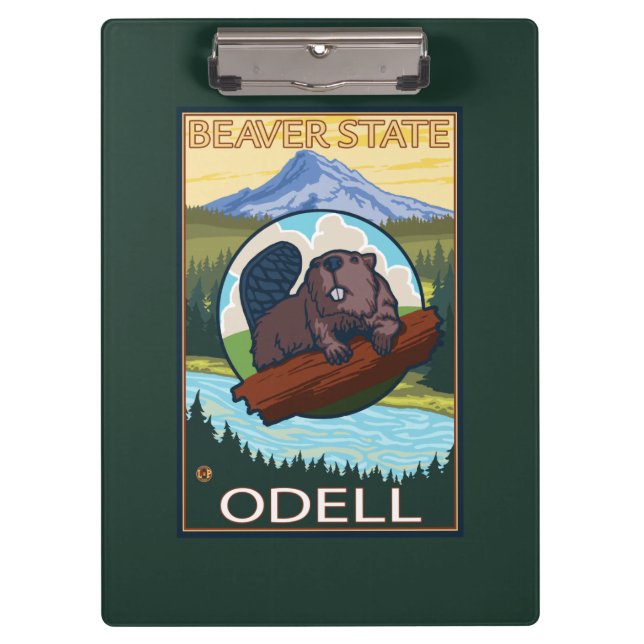 Beaver & Mt. Hood - Odell, Oregon Clipboard (Front)