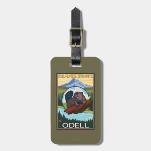 Beaver & Mt. Hood - Odell, Oregon Luggage Tag