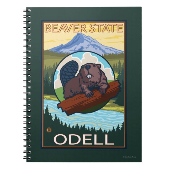 Beaver & Mt. Hood - Odell, Oregon Spiral Notebook (Front)