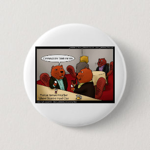 Beaver Networking Funny Gifts Tees & Cards 6 Cm Round Badge