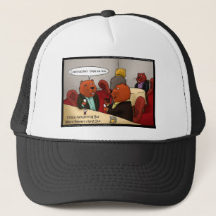 Beaver Networking Funny Gifts Tees & Cards Trucker Hat
