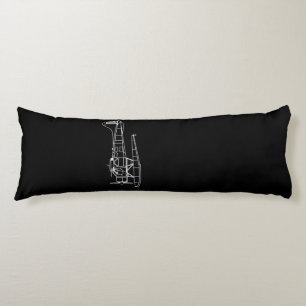 Beaver On Floats Sea Plane Piot Funny Gift Body Cushion