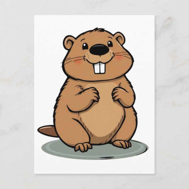 Beaver Postcard (Front)