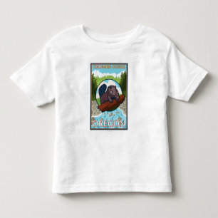 Beaver & River - Columbia Gorge, Oregon Toddler T-Shirt