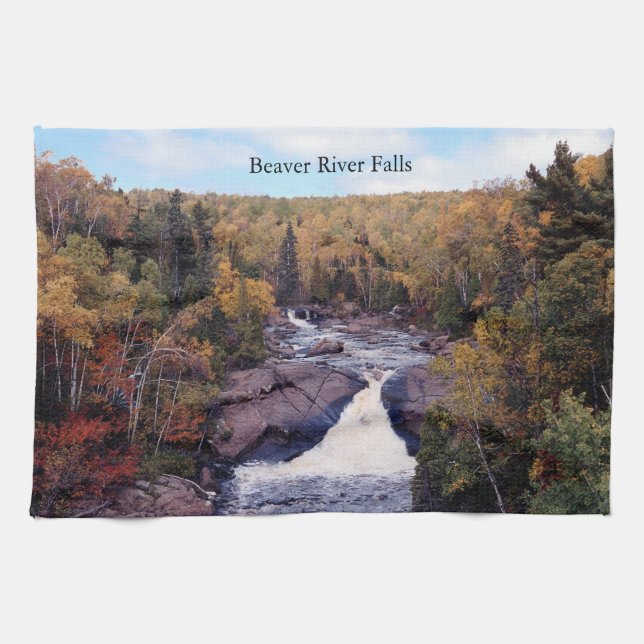 Beaver River Falls kitchen towel (Horizontal)