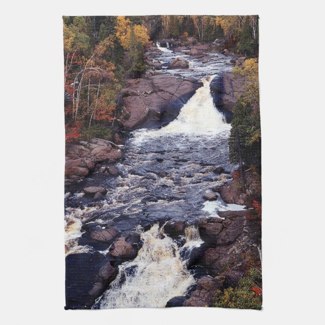 Beaver River Falls tall kitchen towel (Vertical)