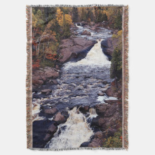 Beaver River Falls tall throw blanket