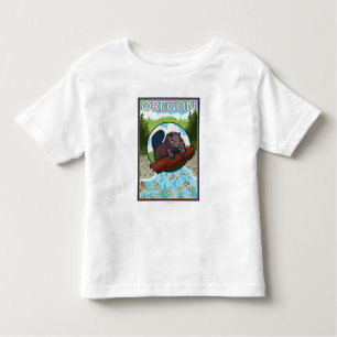 Beaver & RiverCoastVintage Travel Poster Toddler T-Shirt