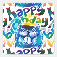 beaver say happy birthday