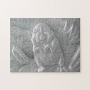Beaver Snow Sculpture, Hotel de Glace, Quebec Jigsaw Puzzle