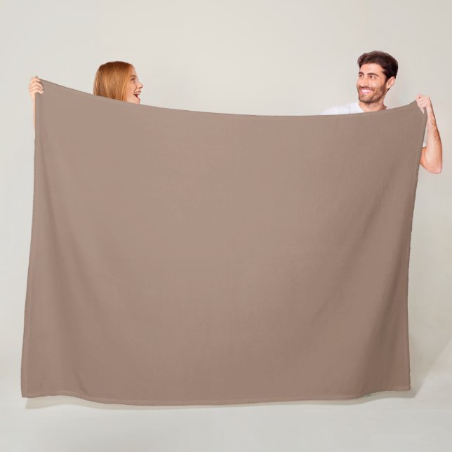 Beaver  (solid colour)  fleece blanket (In Situ)
