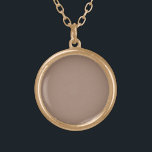 Beaver  (solid colour)  gold plated necklace<br><div class="desc">Beaver  (solid colour)</div>