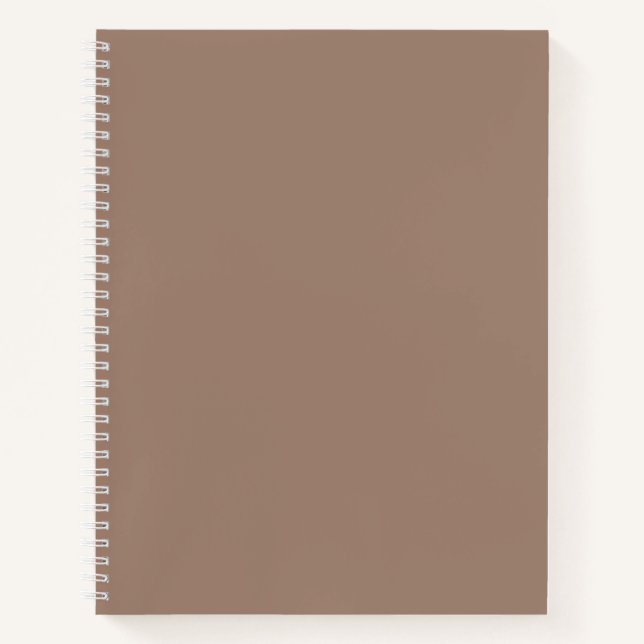 Beaver  (solid colour)  notebook (Front)