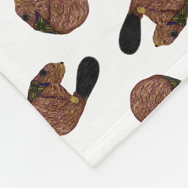Beaver Toss Blanket (Corner)