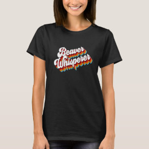 Beaver Whisperer Spirit Animal Love S Retro T-Shirt