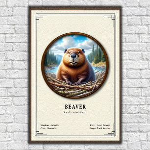 Beaver Zoology Series Poster
