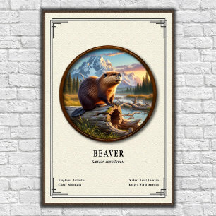 Beaver Zoology Series Poster