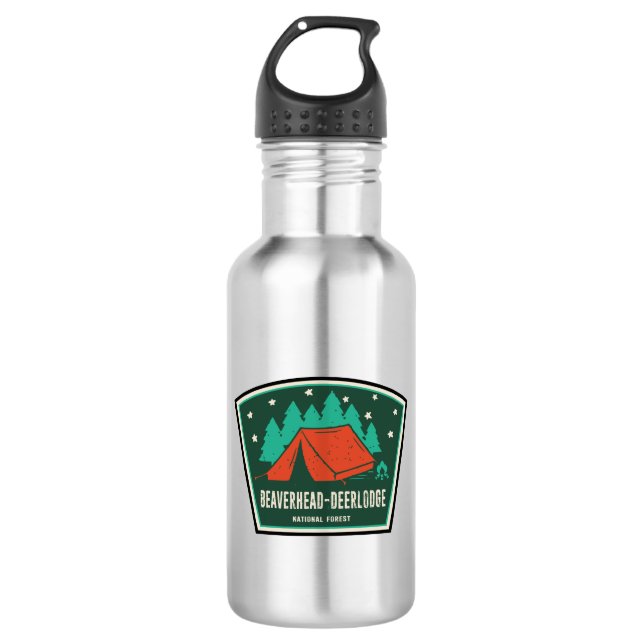 Beaverhead-Deerlodge National Forest Camping 532 Ml Water Bottle (Front)