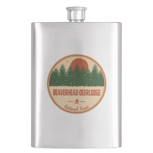 Beaverhead-Deerlodge National Forest Hip Flask (Front)