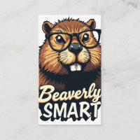 Beaverly Smart – Funny Beaver with Glasses Graphic