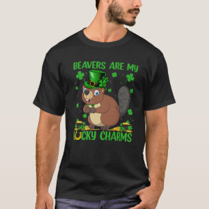 Beavers Are My Lucky Charms Beaver St. Patrick's D T-Shirt