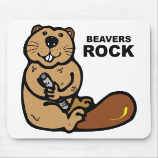 Beavers Rock Mouse Pad