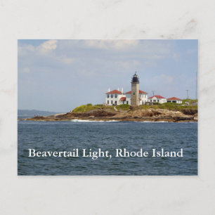 Beavertail Light, Rhode Island Postcard