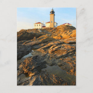 Beavertail Lighthouse Jamestown Rhode Island Postcard