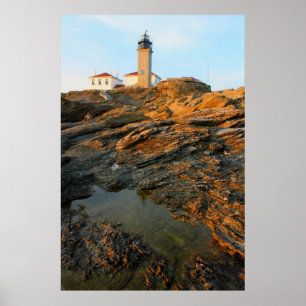 Beavertail Lighthouse Jamestown Rhode Island Poster