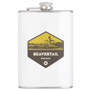 Beavertail State Park Rhode Island Hip Flask