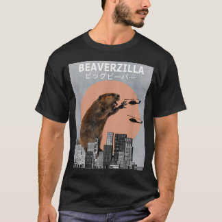 Beaverzilla Beaver Funny T-Shirt